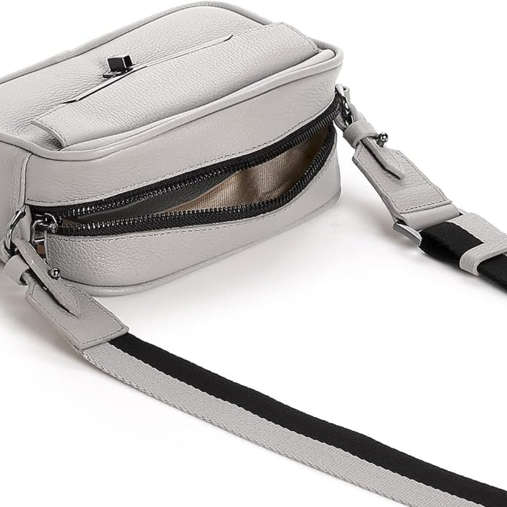 Botkier Valentina Mini Camera Crossbody Silver & Black - Picture 7 of 14
